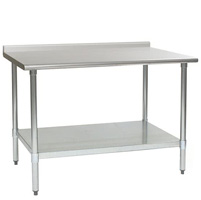 Eagle 16-Gauge Stainless Steel Table with 2.5in Rear Upturn Edge