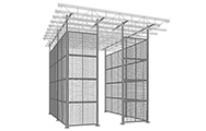 Cogan Drug-Storage Cage with Top-Fixed Posts