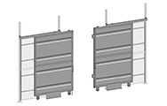 Cogan Sheet Metal Partition Bi-Parting Sliding Gates