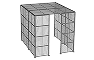 Cogan Wire Mesh Partition with Roof