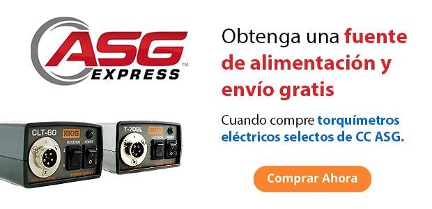 Obtenga una fuente de alimentación y envío gratis cuando compre torquímetros eléctricos selectos de CC ASG
