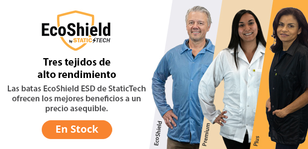 Las batas EcoShield ESD - Tres tejidos de alto rendimiento